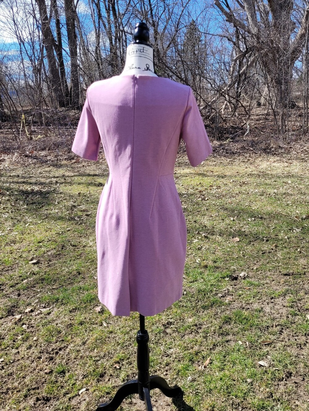 Land's End Midi Sheath Dress Dusty Pink Size 6P - Picture 5 of 8